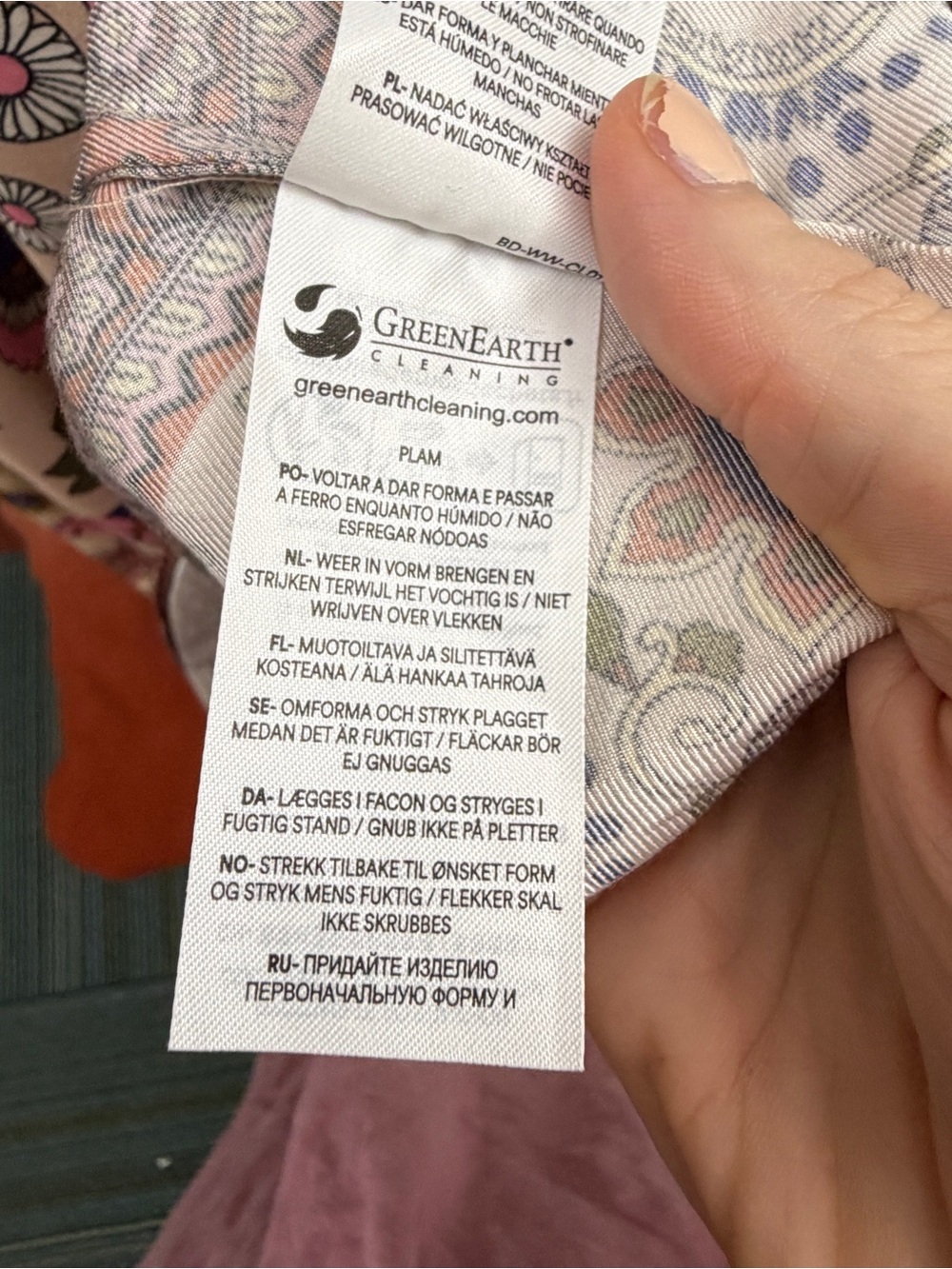 Boden Paisley Floral Long Sleeve Boho Maxi Dress - Cream, Pink, Green, Brown - Picture 15 of 15